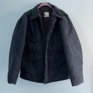 Men’s Regular Medium Dakota Outerwear Black Duck Chore Parka Field Coat